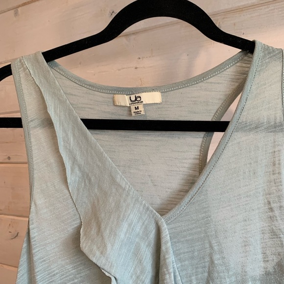 4/$30 Ya Los Angeles | Mint Ruffle Tank Top - Picture 2 of 4